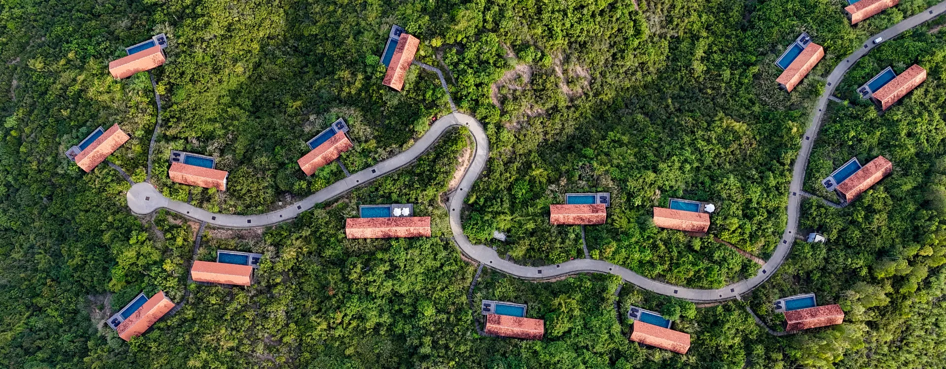 Aerial image of Zannier Bãi San Hô