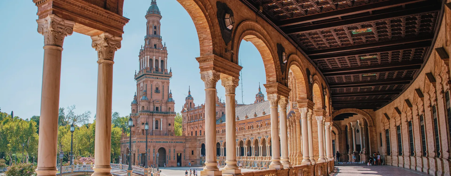 Plaza de España in Seville, Spain
