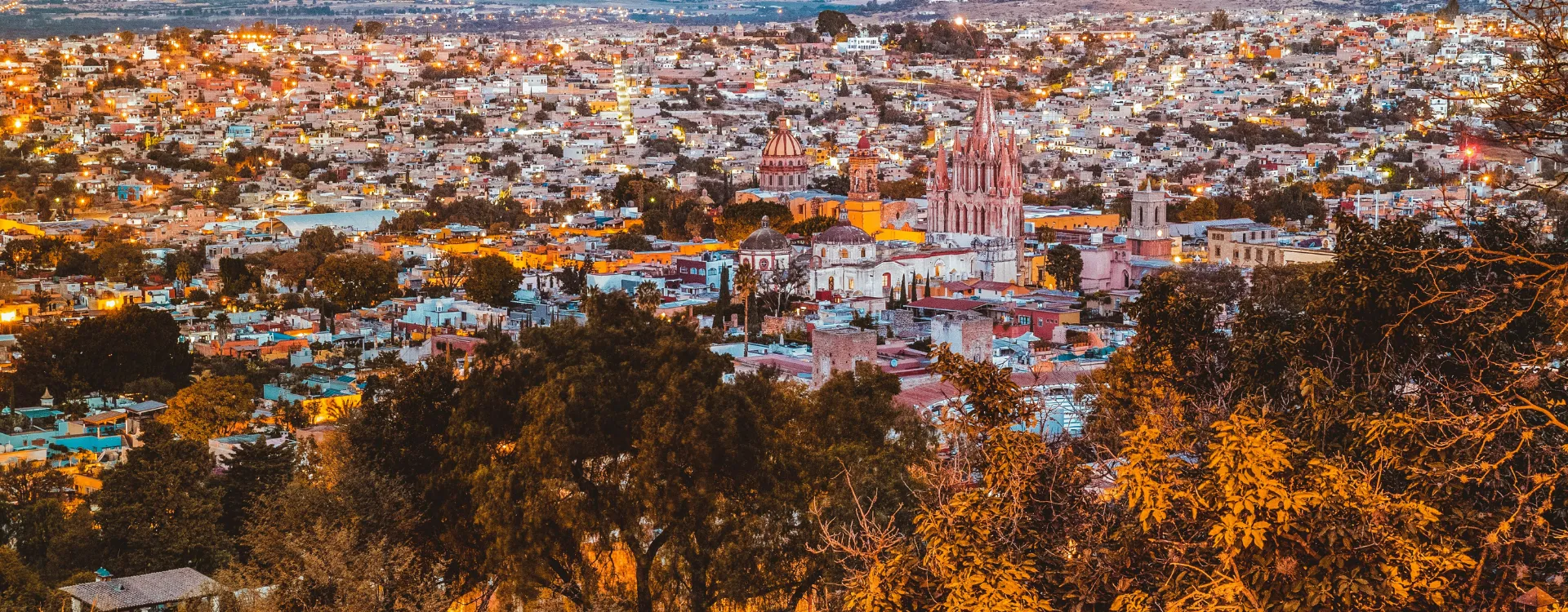 Beautiful colonial architecture in Mexico