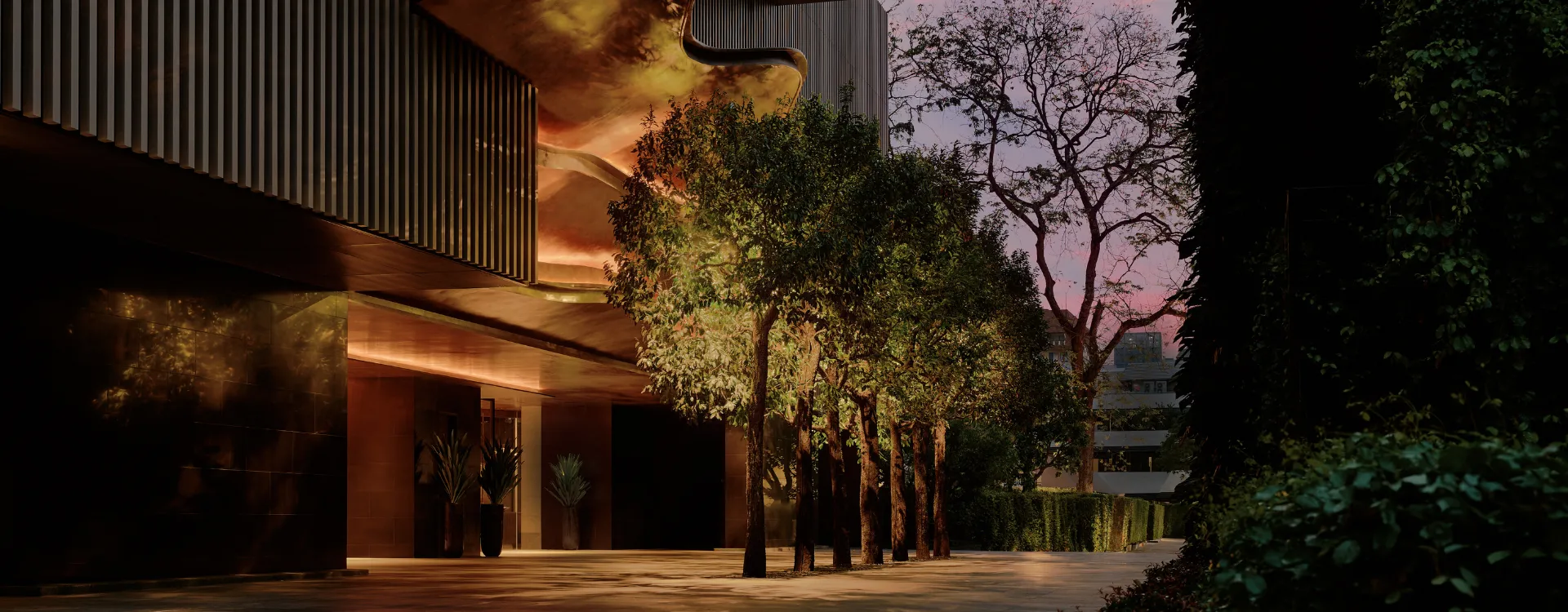 Exterior image of Aman Nai Lert Bangkok Luxury hotel in Bangkok