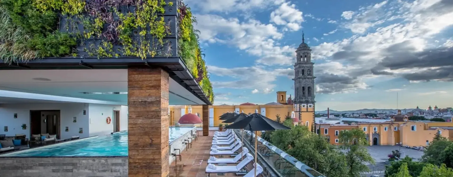 Swimming pool at Banyan Tree Puebla, Mexico