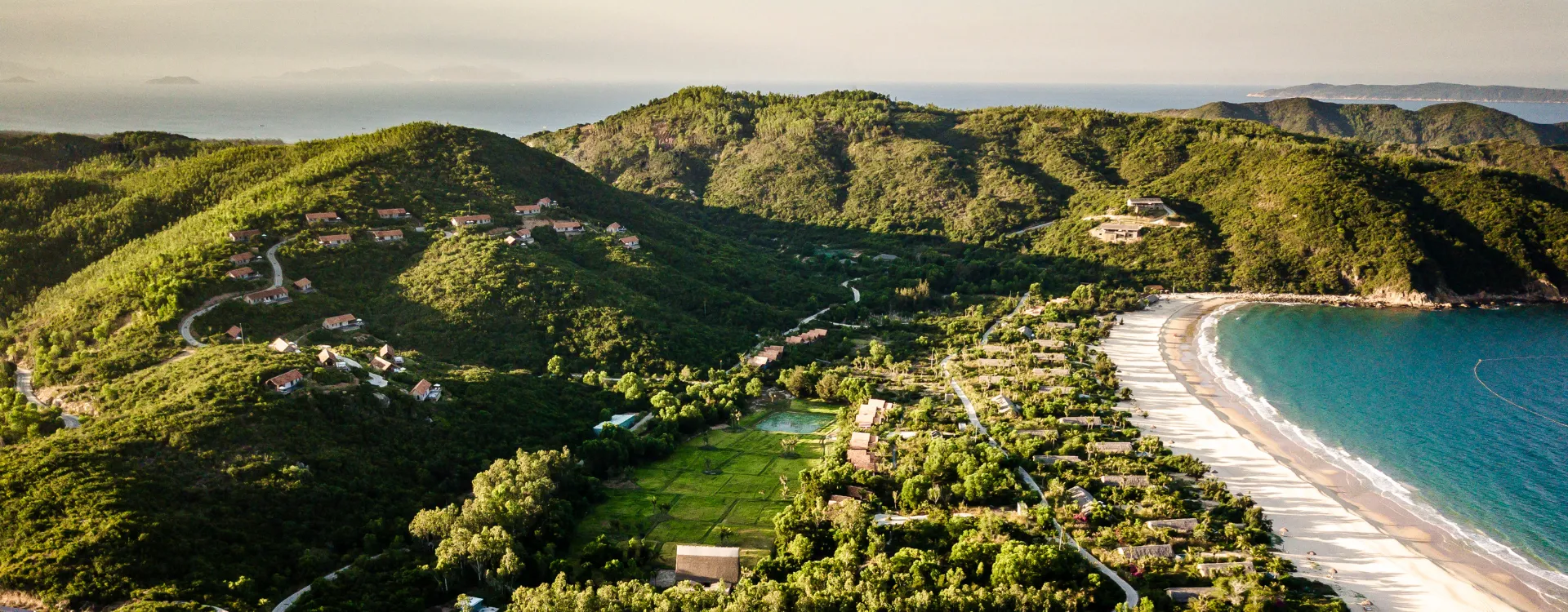 Aerial image of Zannier Bai San Ho in Vietnam